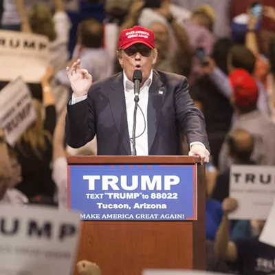 Image: Donald Trump Makes Campaign Stop In Tucson