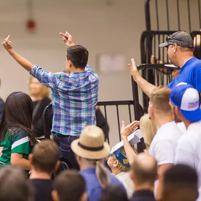 Image: Donald Trump Makes Campaign Stop In Tucson