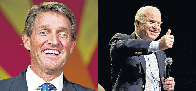 Both Sens. Jeff Flake and John McCain want to cut off funding for Planned Parenthood, although neither has said they will vote for the Senate healthcare bill.