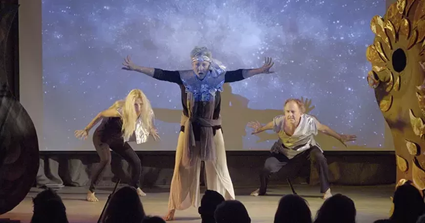 Melinda Dorling, Heide Foley and Scott Bird in Anima/Animus 2.0, presented at the Sea of Glass on November 13, 2021