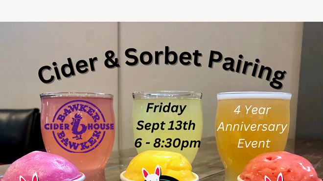 Image: Anniversary Sorbet Cider Flight w/ Bella's Gelato