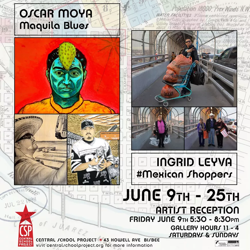 Leyva y Moya  Exhibition at Central School Project, Bisbee