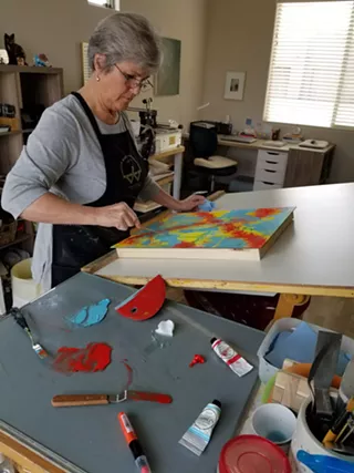 Image: Artist Demonstration - "Oil and Wax DO Mix"