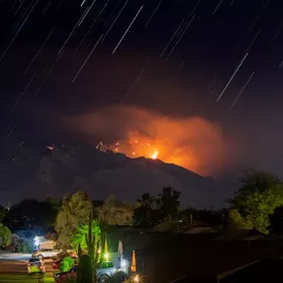 Image: Bighorn Fire Update: Mount Lemmon Residents Warned of Potential Evacuation, County Closes Catalina Highway; Fire Now Tops 13,200 Acres, is 22% Contained