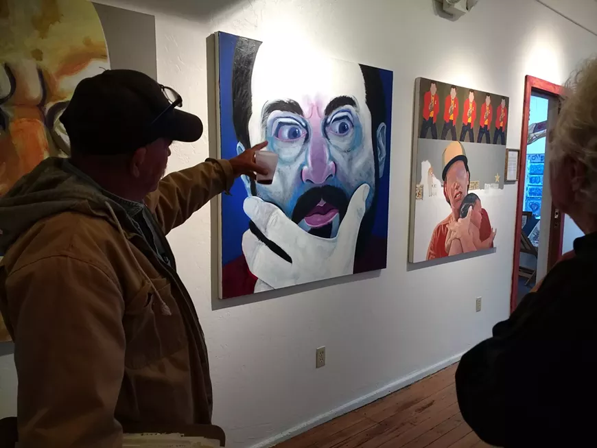 Talk to Local Artists at gallery receptions; photo by Heather Green