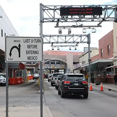 Image: Border officials eye with hope Monday reopening to nonessential travel in Mexico