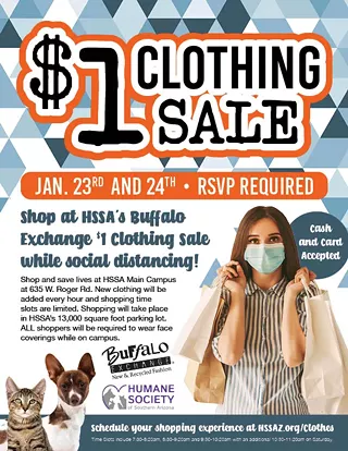 Image: Buffalo Exchange $1 Clothing Sale