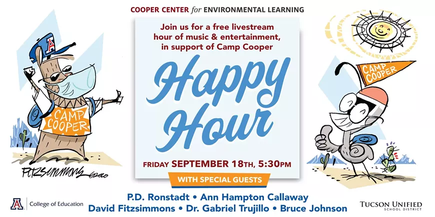 Join the fun!  An hour of entertainment in support of Camp Cooper!