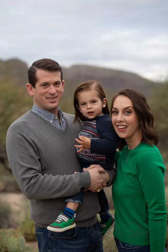 Molly Cassidy, her husband Travis Atwood and son Brogan Atwood