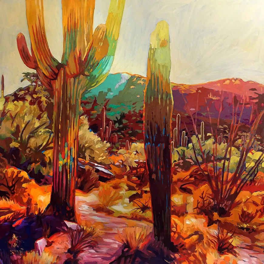 Vibrant Saguaro by Greg Heil