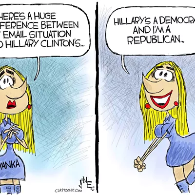 Image: Claytoon of the Day: But Her Emails