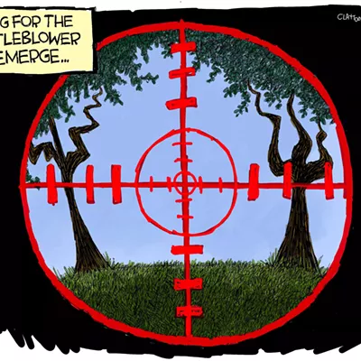 Image: Claytoon of the Day: Cross Hairs For The Whistleblower