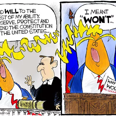 Image: Claytoon of the Day: Double Negative President