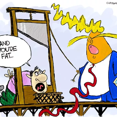 Image: Claytoon of the Day: Fat Head Rolls With The Polls