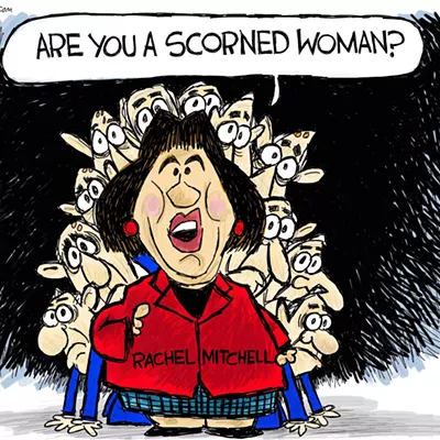 Image: Claytoon of the Day: Hiding Behind A Skirt