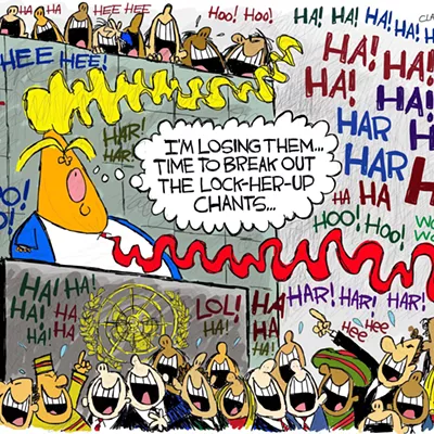 Image: Claytoon of the Day: International Laughingstock
