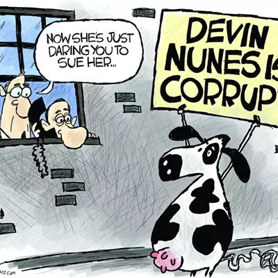 Image: Claytoon of the Day: Moo Trouble For Devin
