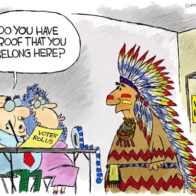 Image: Claytoon of the Day: Native Suppression