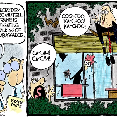 Image: Claytoon of the Day: Stalking Yovanovitch