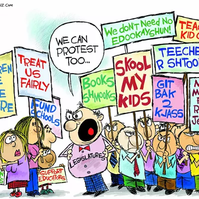 Image: Claytoon of the Day: Teacher Walkout