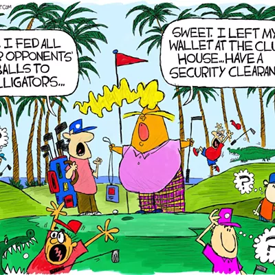 Image: Claytoon of the Day: Trumpy Gator Balls