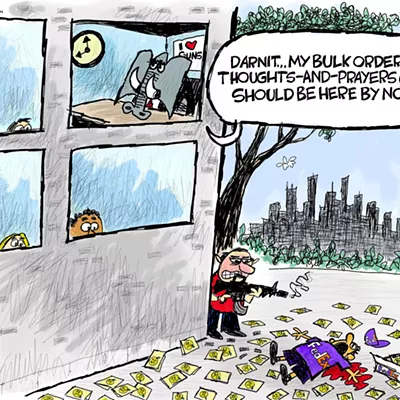 Image: Claytoonz: Gun Control Absolutely Positively Right Now