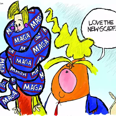Image: Claytoonz: Scarfing Some MAGA