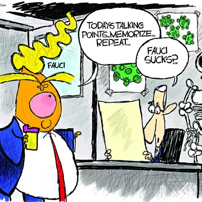 Image: Claytoonz: Trump V. Fauci