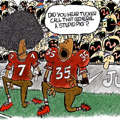 Image: Claytoonz: Tucker Hates Our Troops