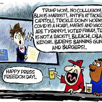 Image: Claytoonz: World Press Freedom Day, 2021