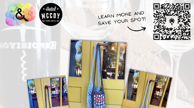 Image: &lsquo;Crochet & Vino&rsquo; Beginner Class at Hotel McCoy!