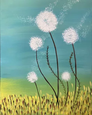 Image: Dandelion Dust Sip and Paint at Bawker Cider