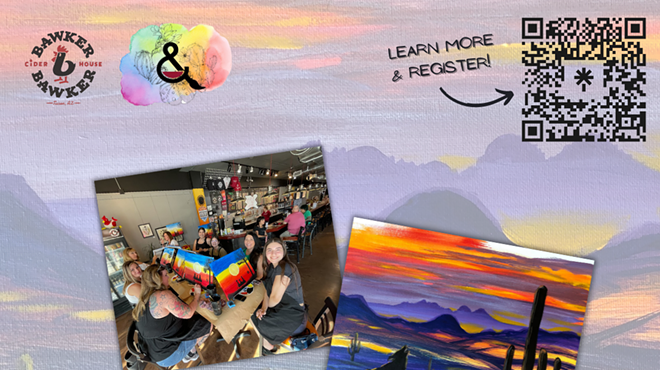 Image: Desert Wolf Paint and Sip at Bawker Cider