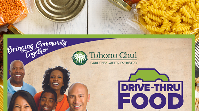 Image: Drive-Thru Food Drive at Tohono Chul