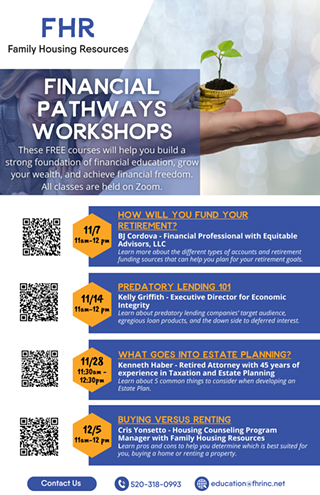Image: FHR Financial Pathways Workshop: Buying Versus Renting