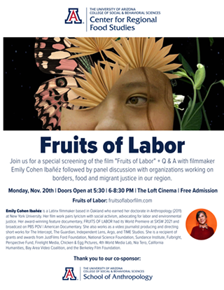 Image: Free screening of "Fruits of Labor" followed by Q&A with filmmaker and panel