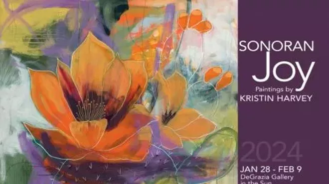 Image: FREE "Sonoran Joy" Solo Art Exhibit by Kristin Harvey Opening Reception Jan 28th from 12:00pm-3:00pm
