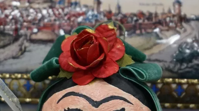 Image: "Frida" Ornament Paper Mache