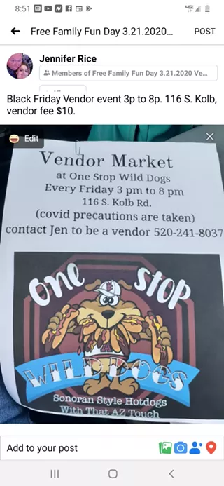 Image: Friday night vendor market