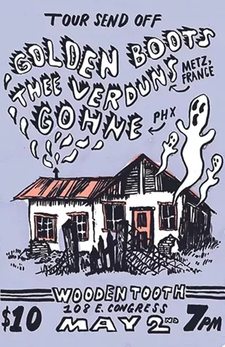 Image: Golden Boots, Thee Verduns, Gohne live at Wooden Tooth