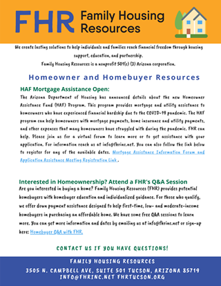 Image: Interested in Homeownership? Attend FHR's Q & A Sessions