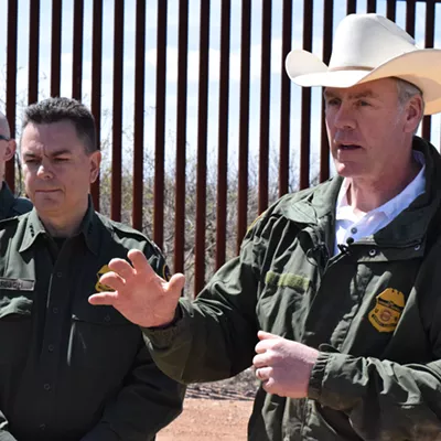 Image: Interior Department Boss Visits Border Wall