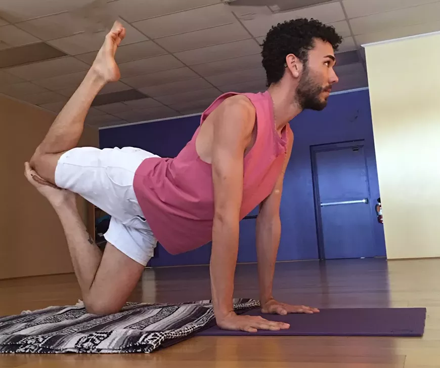 Certified instructors guide practitioners through inversions, backbends and stronger poses.