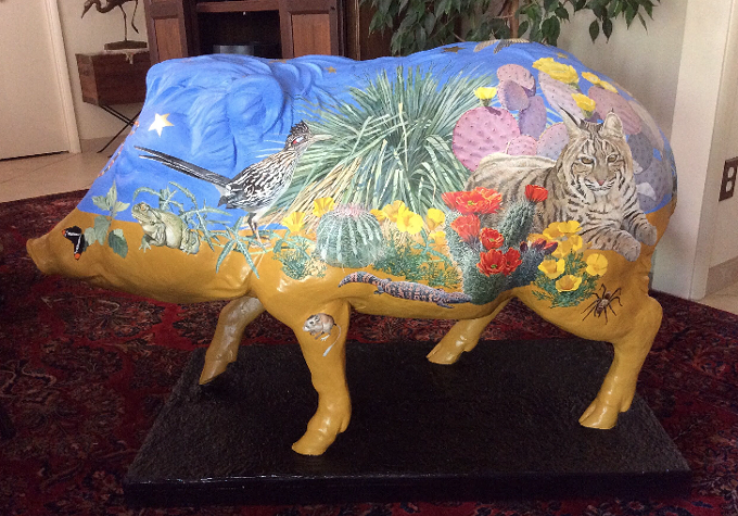 Javelina painted by Nick Wilson
