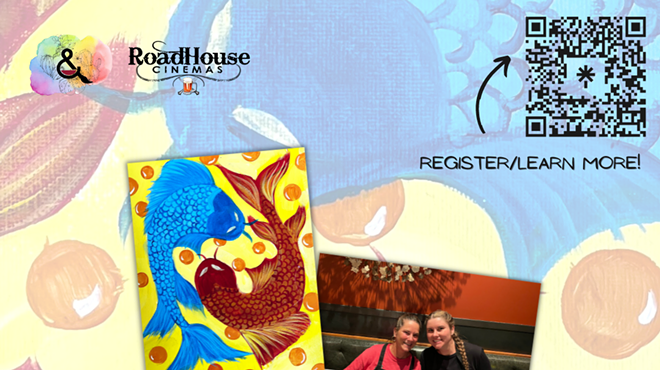 Image: Koi Fish Beginner Paint and Sip at Roadhouse Cinemas