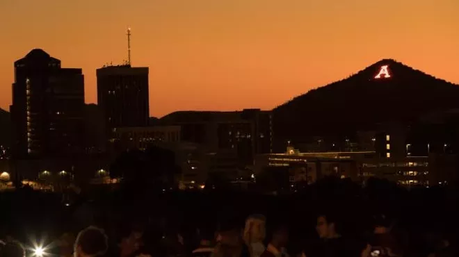 Image: Lighting of 'A' Mountain Celebration