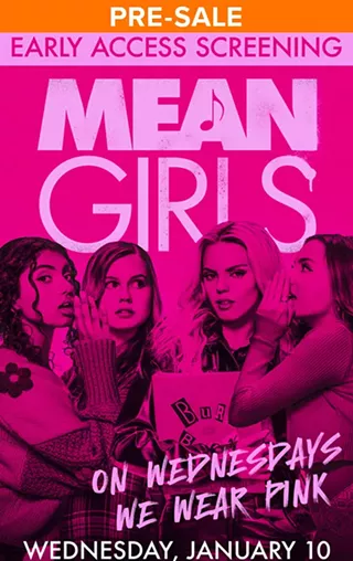 Image: MEAN GIRLS WEDNESDAYS WE WEAR PINK: Early Access Screening