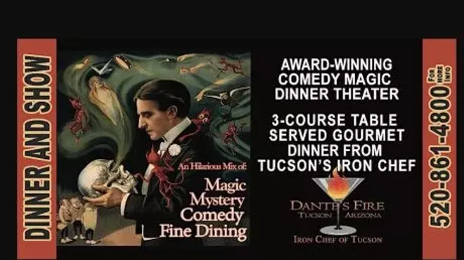 Image: Mystery and Magic Dinner Theater's "Murder at the Magic Show II" July 2024