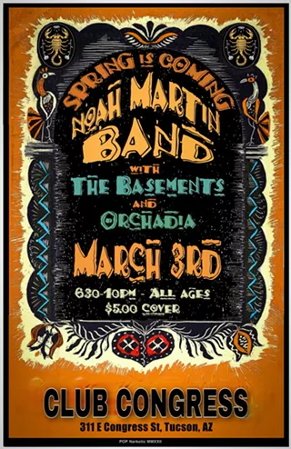 Image: Noah Martin Band with The Basements and Orchadia