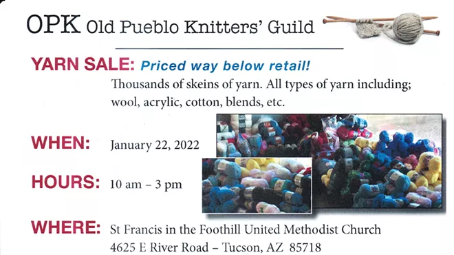 Image: Old pueblo knitters' guild yarn sale